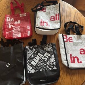 Lululemon Reusable Tote Bags Set